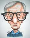 Tim Wells Caricature of Woody Allen